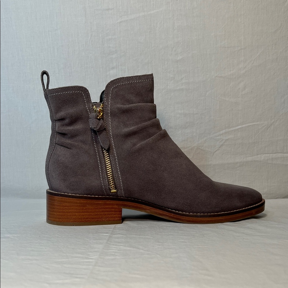 Cole Haan Gray Suede Ankle Boots Sz. 11B - Picture 5 of 13
